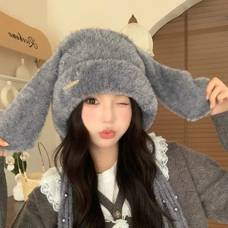 bonnet oreille de lapin - Gris