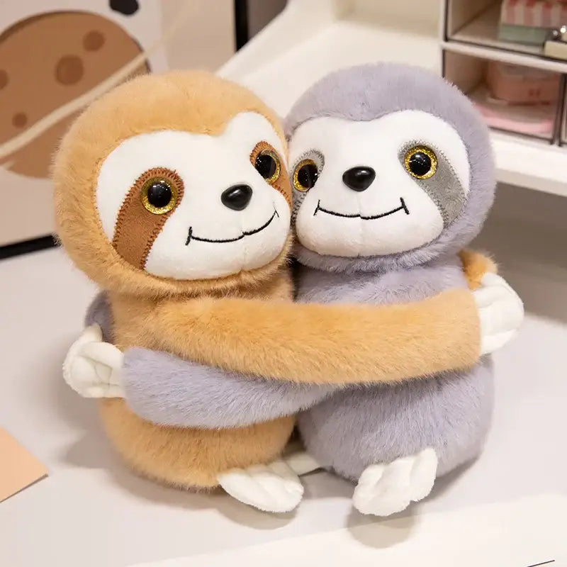 peluche paresseux qui s’accroche