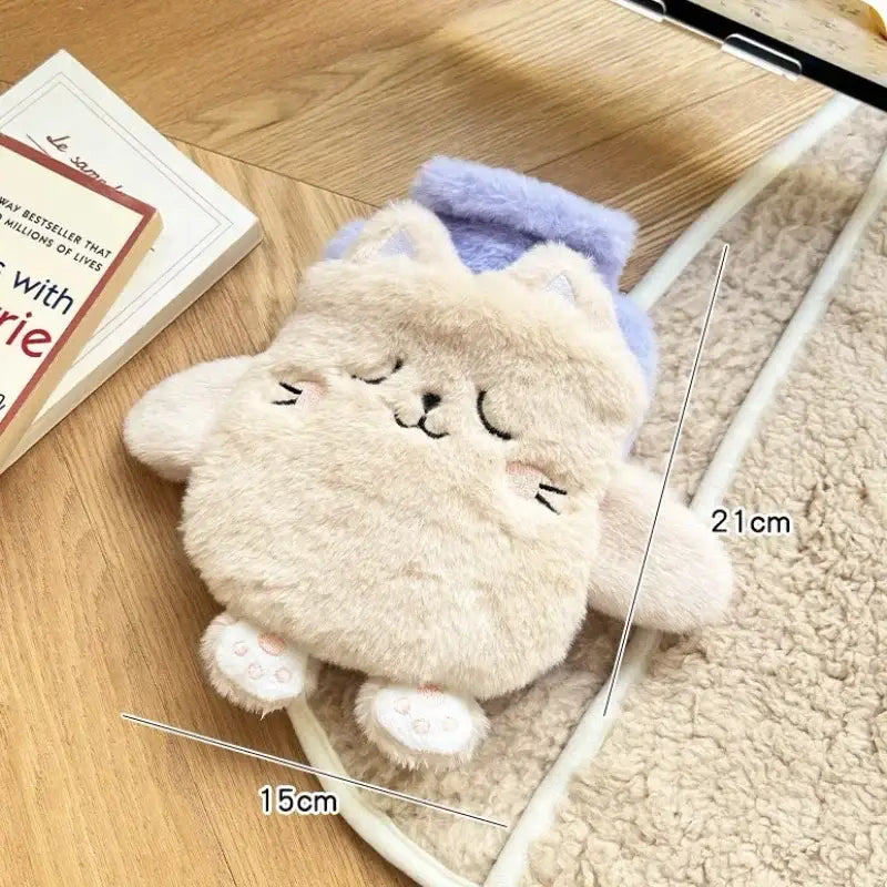 bouillotte peluche loutre - 21cm - 400m