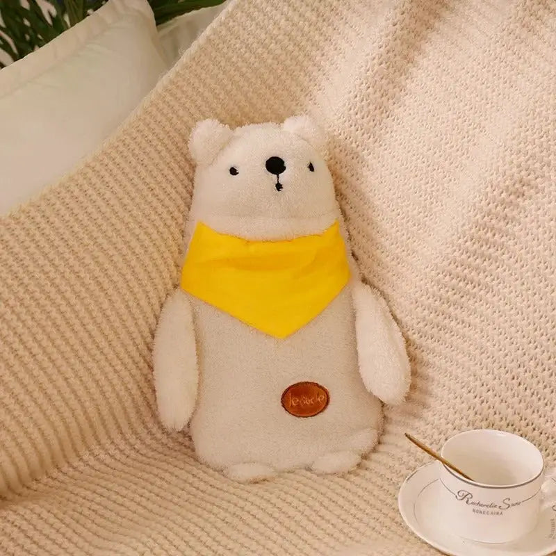bouillotte ours blanc