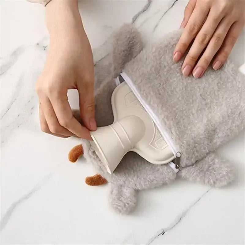bouillotte peluche vache