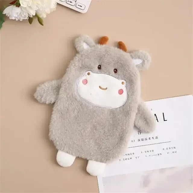 bouillotte peluche vache