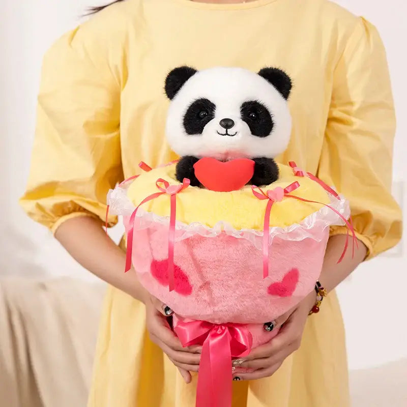 bouquet de fleur avec peluche