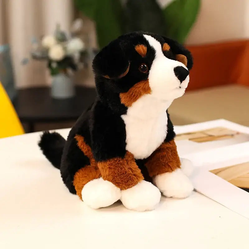 bouvier bernois peluche 30cm Assis