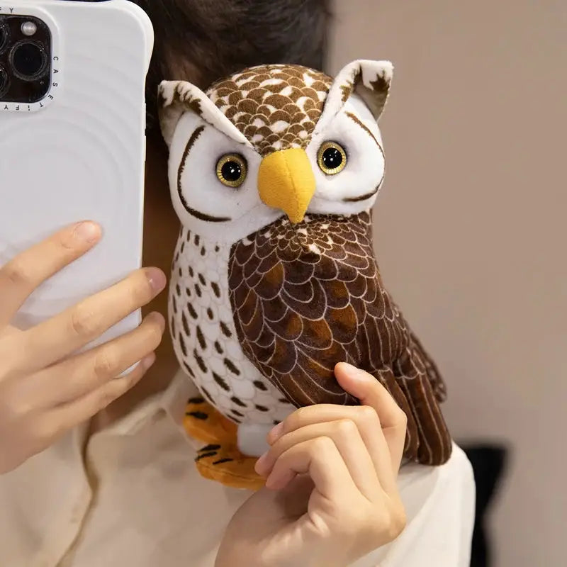 peluche hibou doux