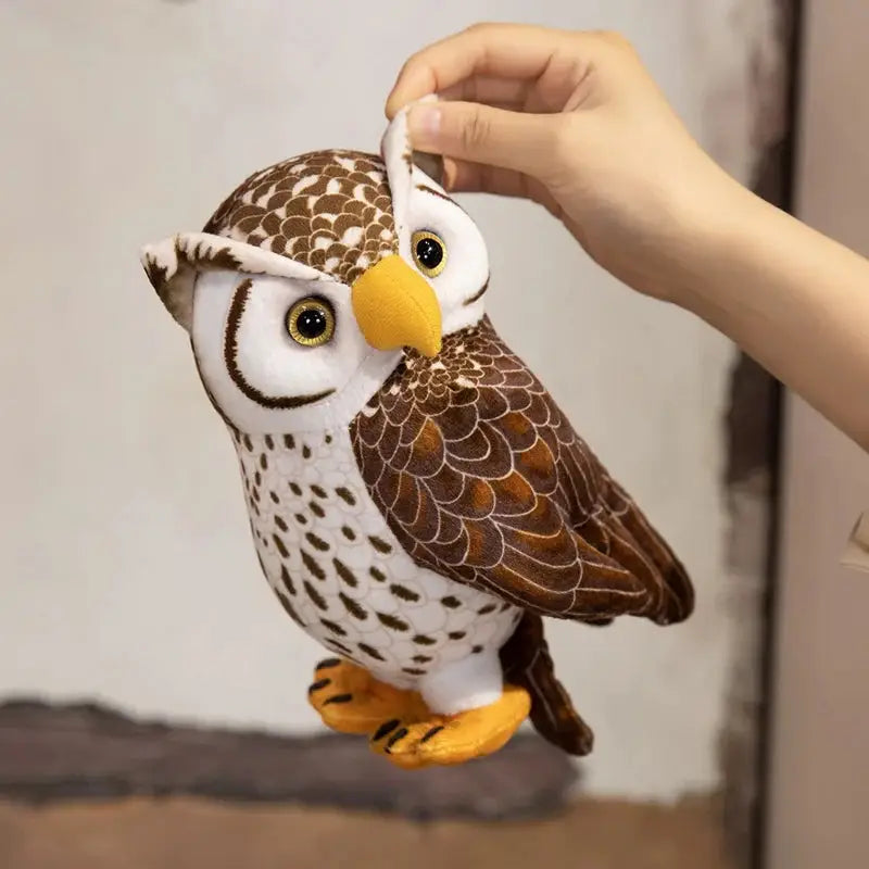 peluche hibou doux