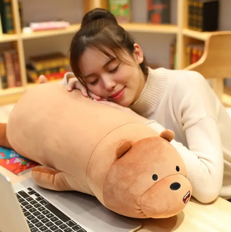 peluche geante ours brun