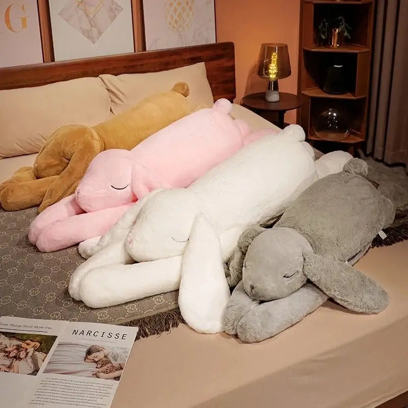 lapin en peluche géant