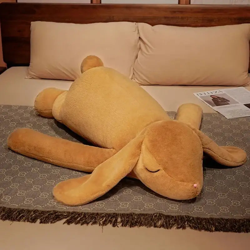 lapin en peluche géant - Brun / 90cm