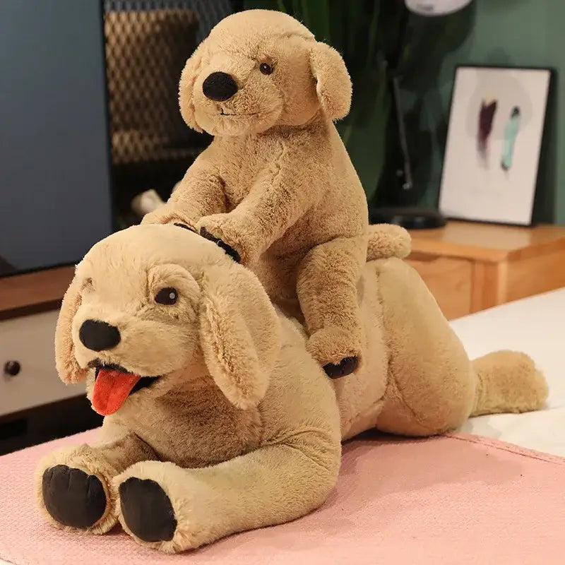 Buddy et sa maman Labrador - Maman et son enfant - Peluche Labrador