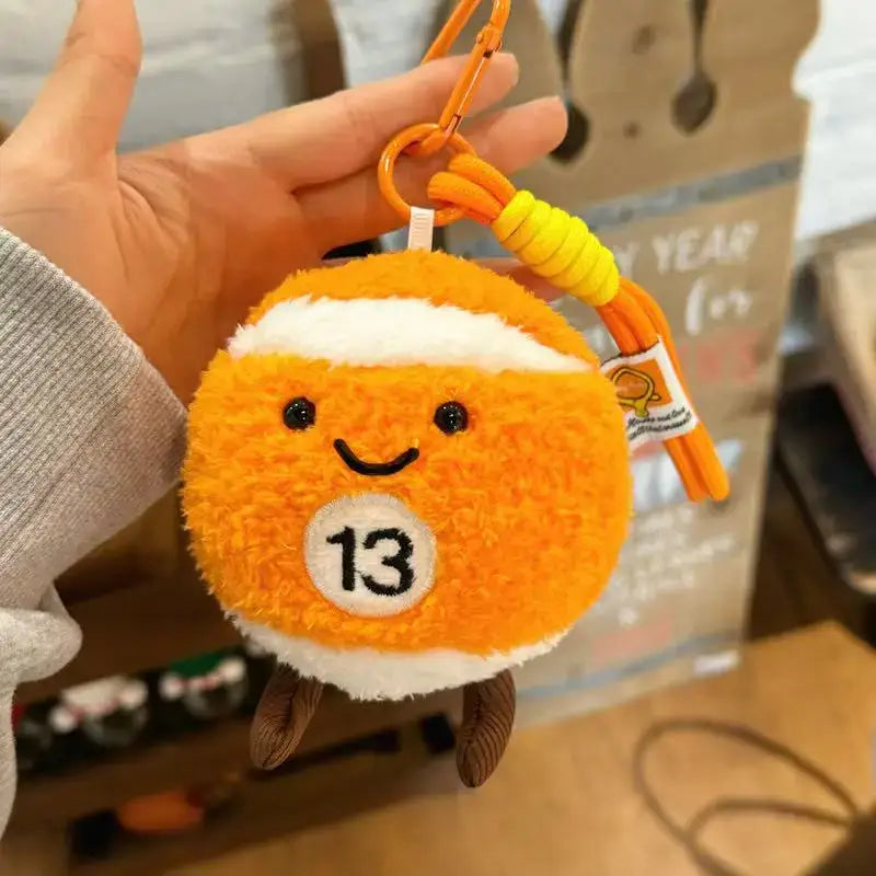 porte clé boule de billard - Orange