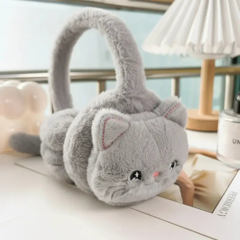 cache oreille chat - Gris