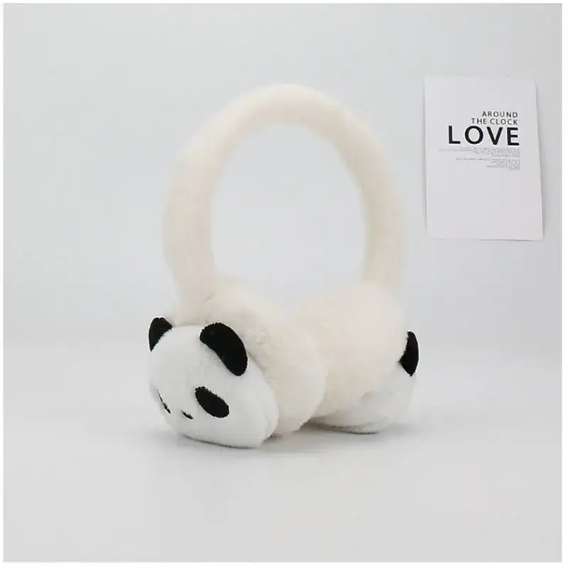 cache oreille panda - Blanc
