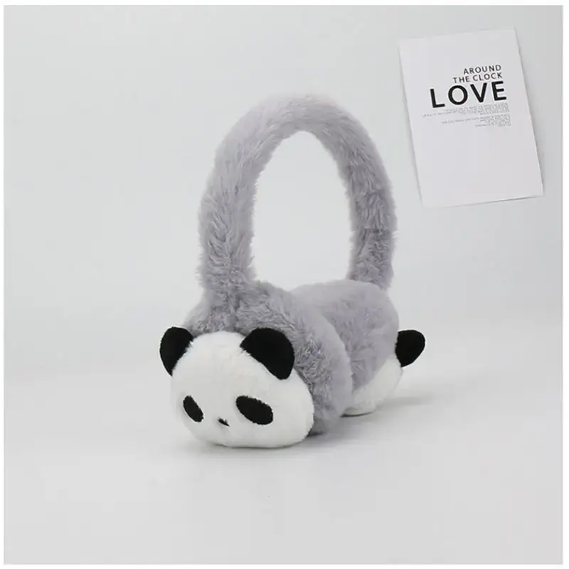 cache oreille panda - Gris