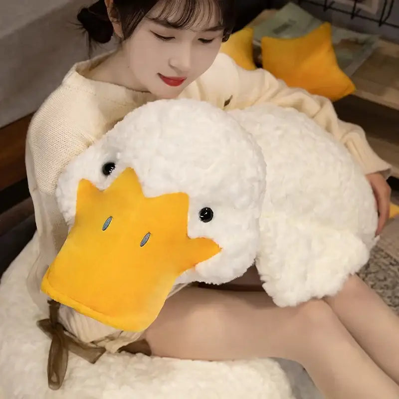 rose 160 cm) Peluche géante longue oie blanche en peluche réaliste rose 160 cm) Peluche géante longue oie blanche en peluche réaliste