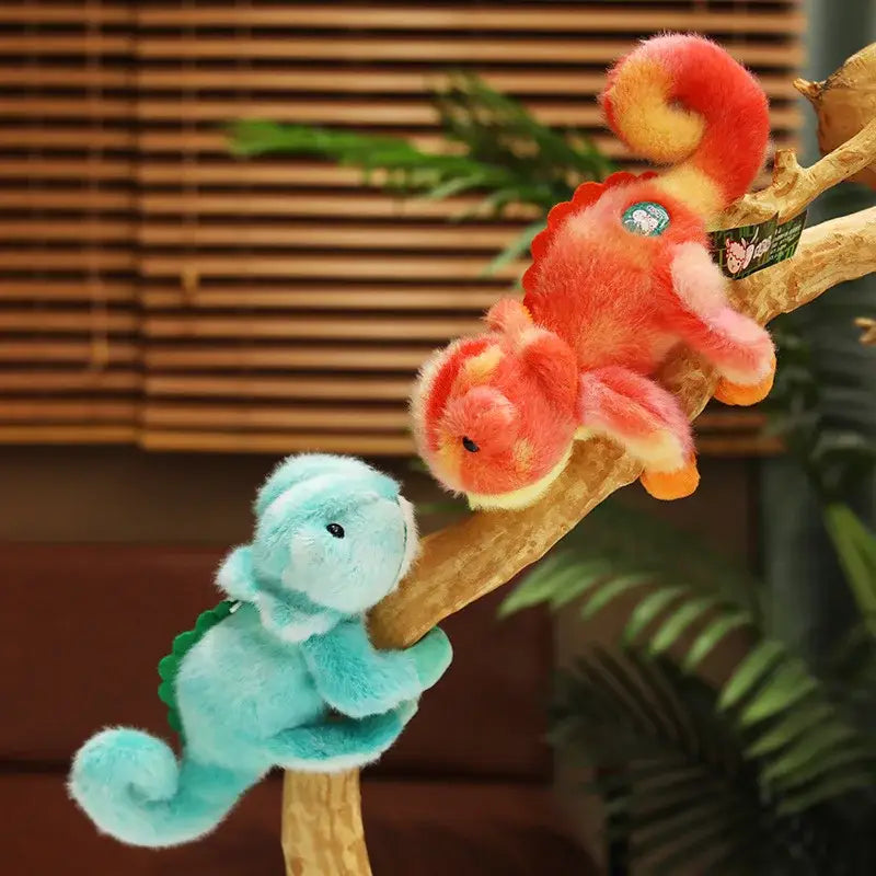 caméléon peluche