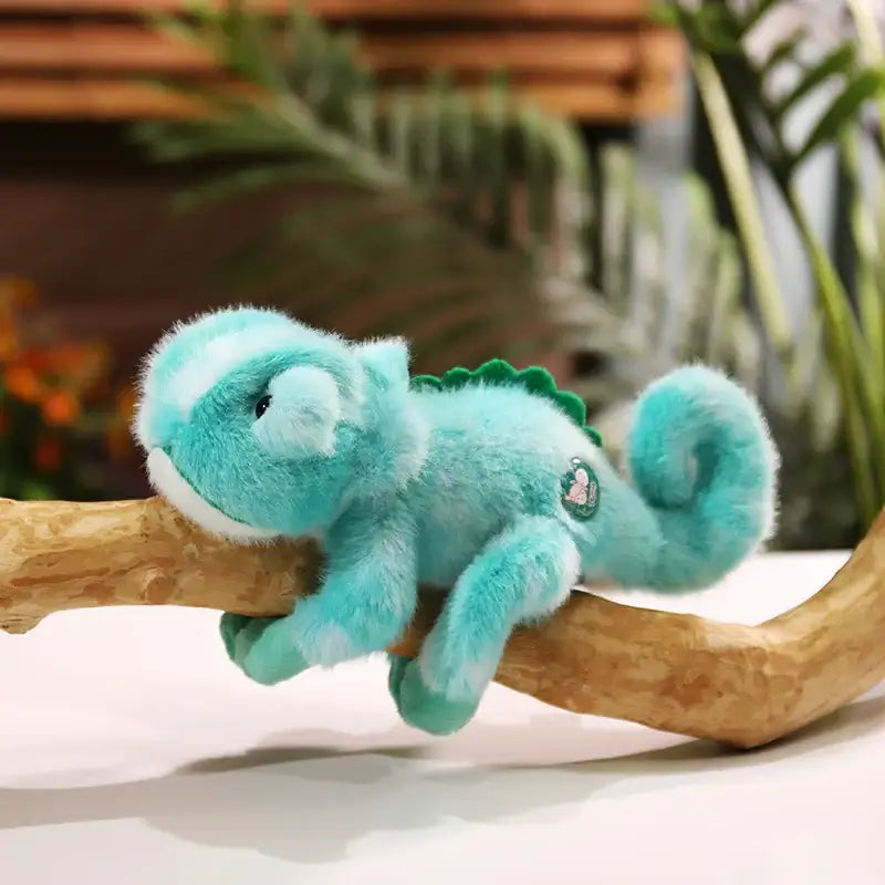 caméléon peluche - Bleu Clair