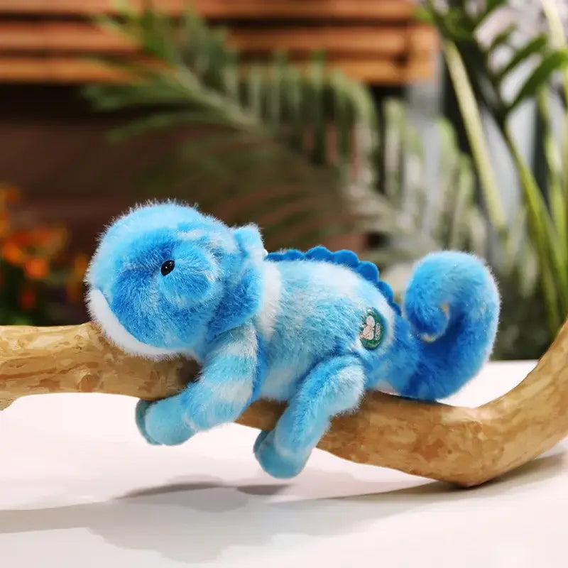 caméléon peluche - Bleu Foncé