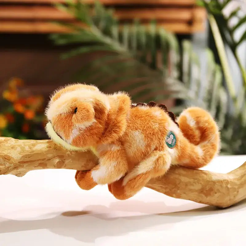 caméléon peluche - Brun