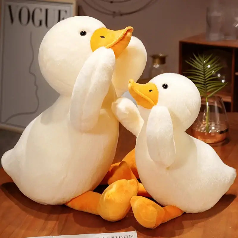 canard en peluche geant