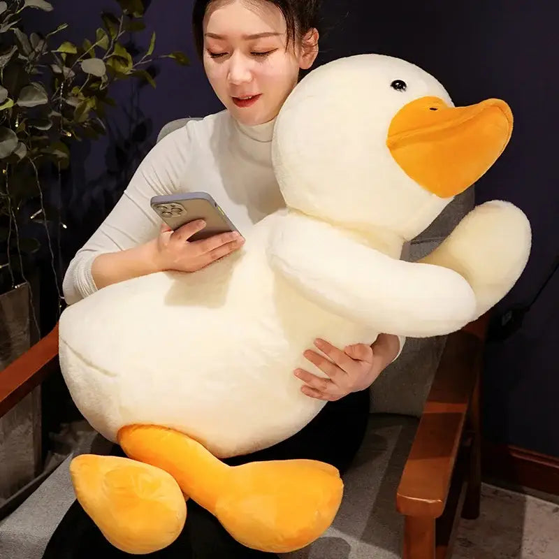 canard en peluche geant