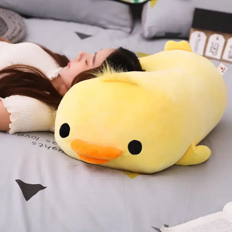 canard en peluche jaune