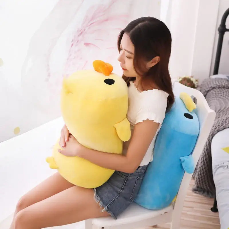 canard en peluche jaune