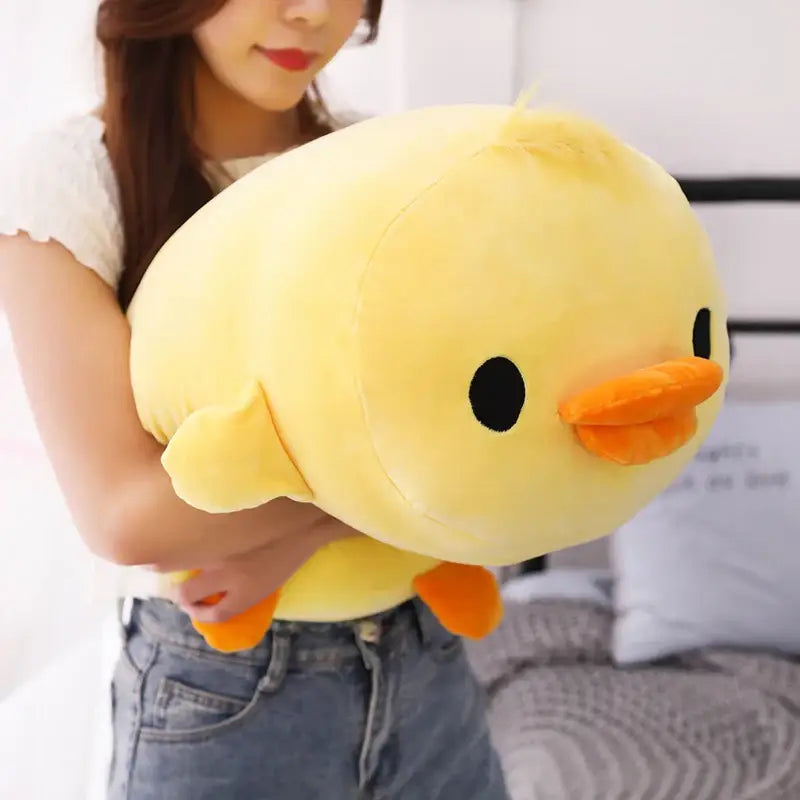 canard en peluche jaune - 40cm