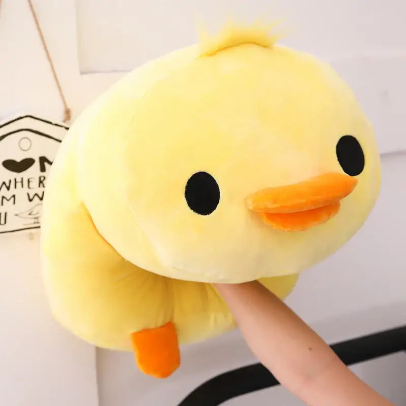 canard en peluche jaune