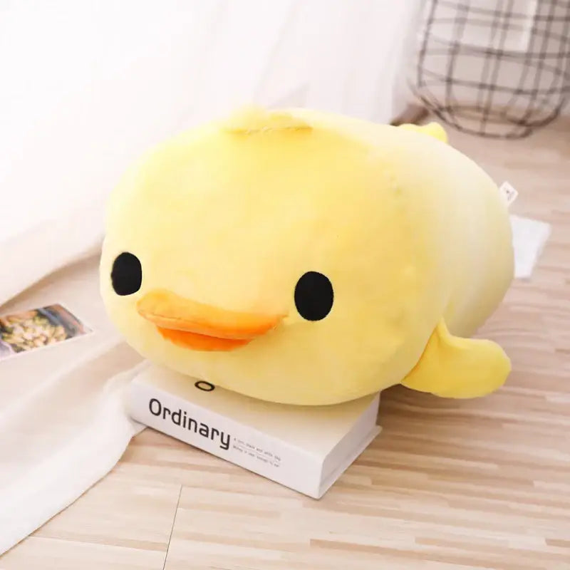 canard en peluche jaune