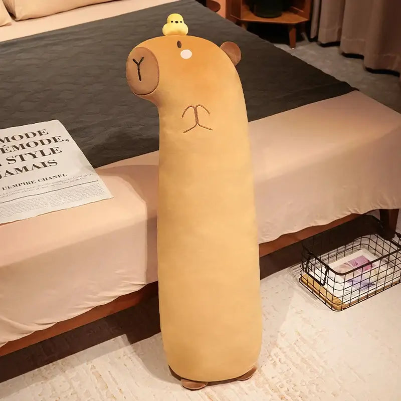 capybara peluche géante - Poussin / 98cm