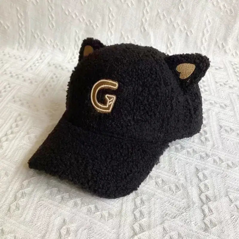casquette chat - Noir