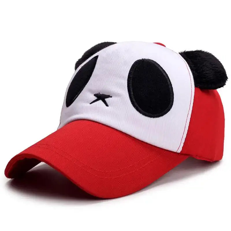 casquette panda - Rouge