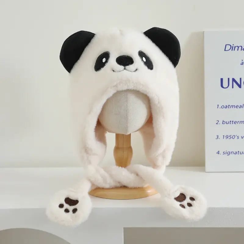 chapka panda - Blanc