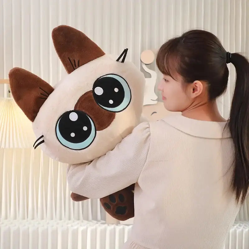 chat siamois peluche