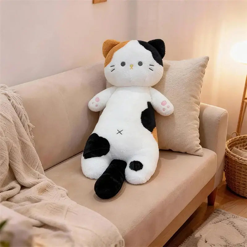 chat en peluche geant - Brun / 75cm