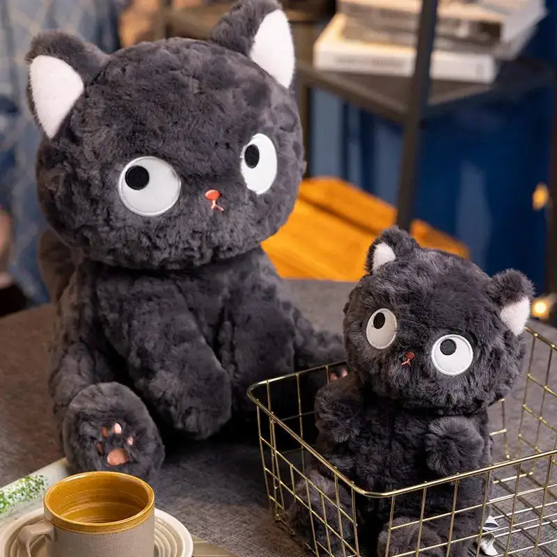 chat noir en peluche