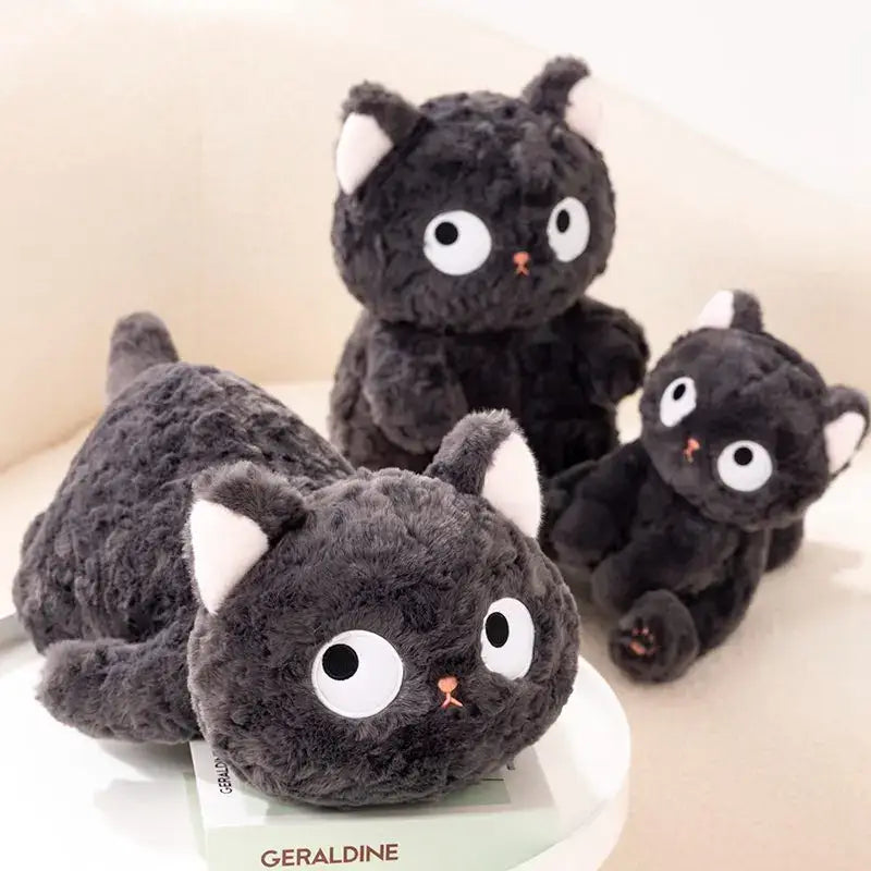 chat noir en peluche