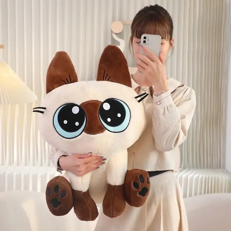 chat siamois peluche