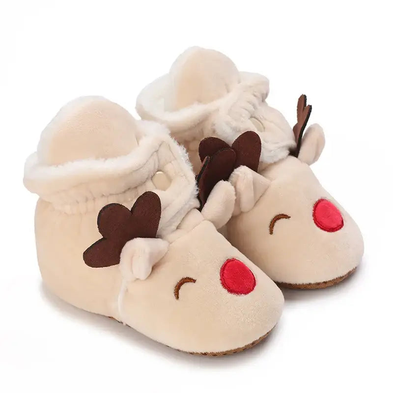 chausson bebe noel - Renne / 0-6 mois