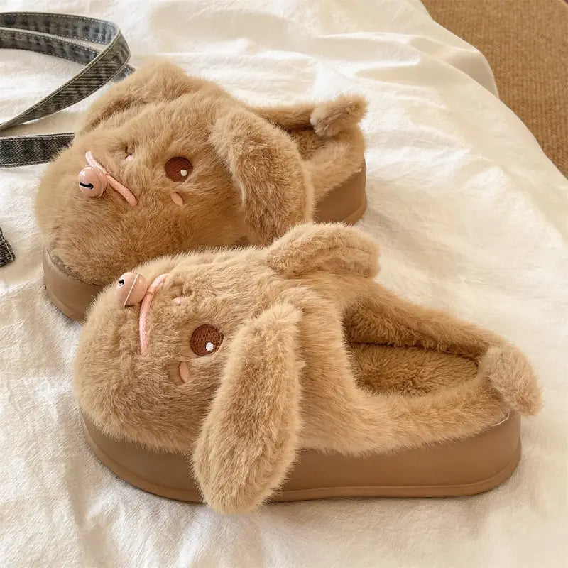 chausson lapin adulte - Brun / 36