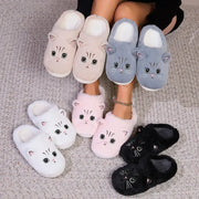 chausson peluche chat