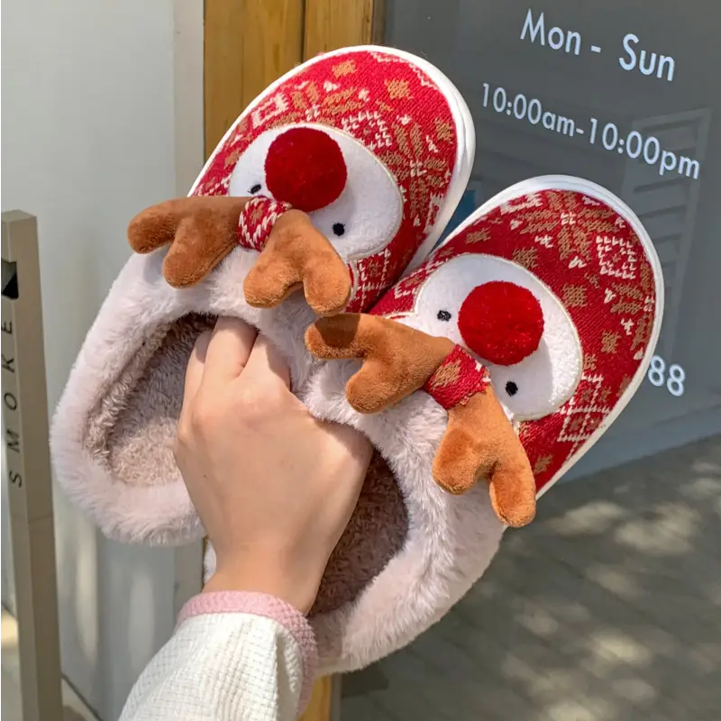 chausson renne de noel