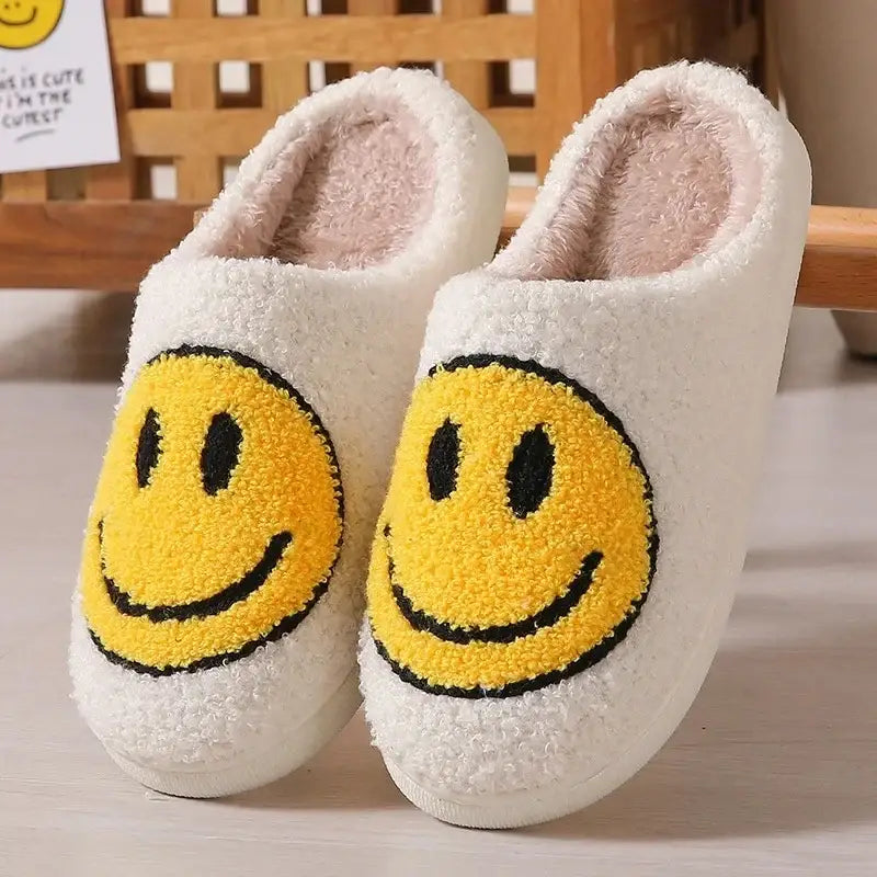 chausson smiley - Blanc / 36-37