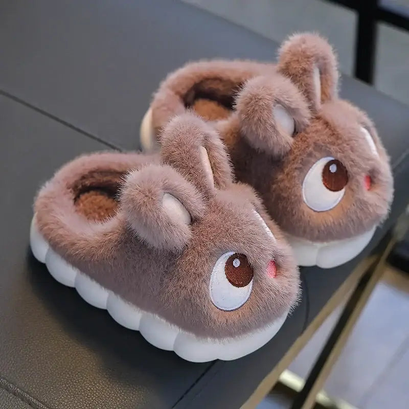 chausson lapin bebe - Brun / 24-25