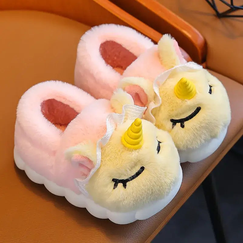 chausson licorne fille - Rose / 22-23