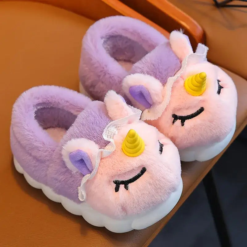 chausson licorne fille - Violet / 22-23
