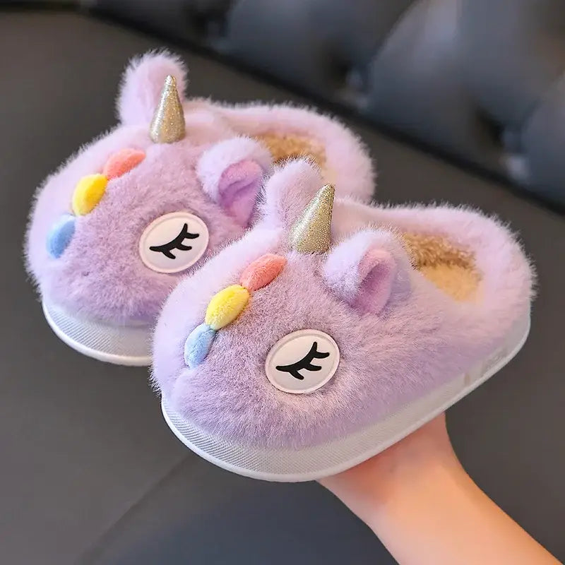 chausson licorne enfant - Violet / 24-25