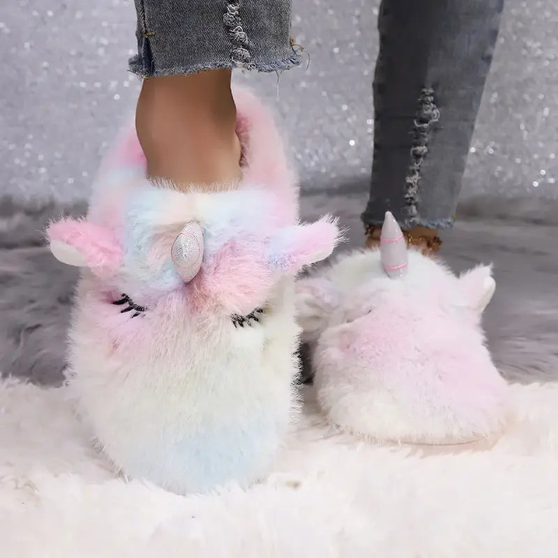 chausson en licorne - Rose / 36