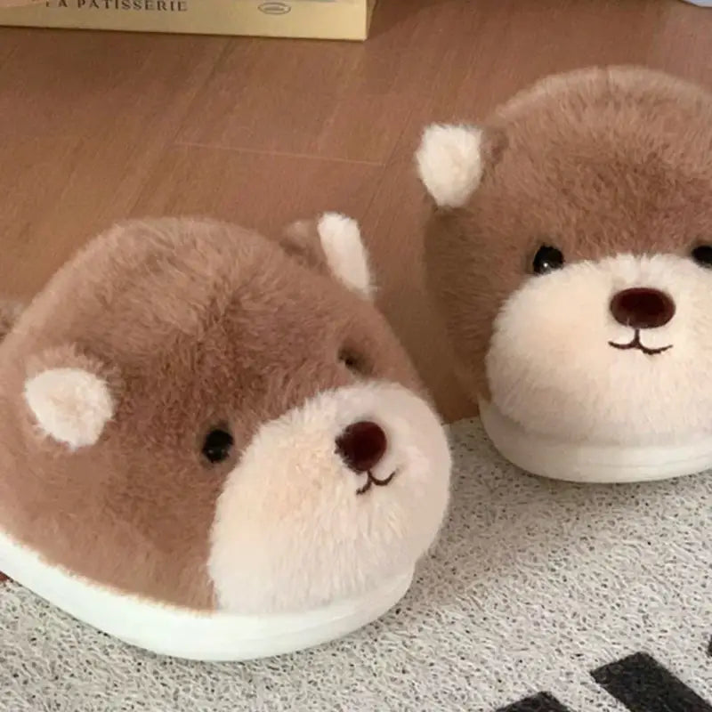 chaussons ours adulte